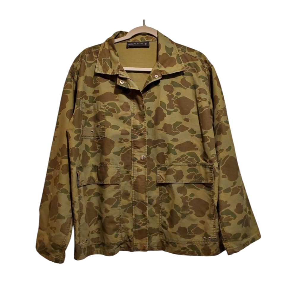 NWOT Zara Woman Camo Jacket Size S